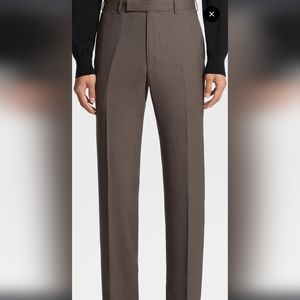 Zegna Brown Wool High Performance Pants